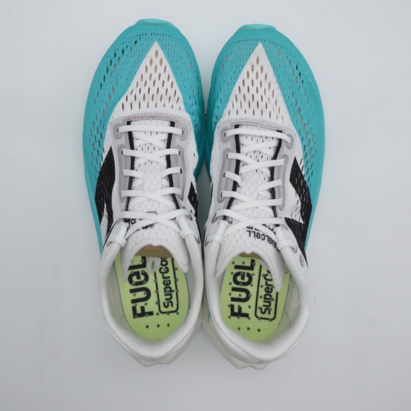 NEW New Balance FuelCell SuperComp Pacer v2 Shoes WFCRRLW2 White/Cyber Jade - Picture 5 of 6
